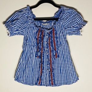 GORGEOUS Checked Top**US 6-8